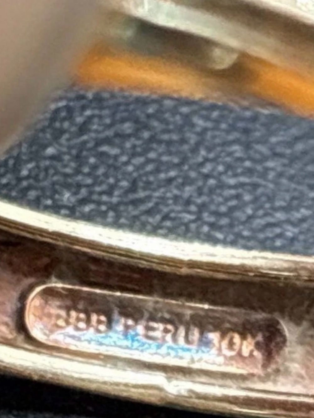 Solid 10K Gold Hammered Wedding Band Made in Peru Size 11 (Not SCRAP) - Picture 3 of 7